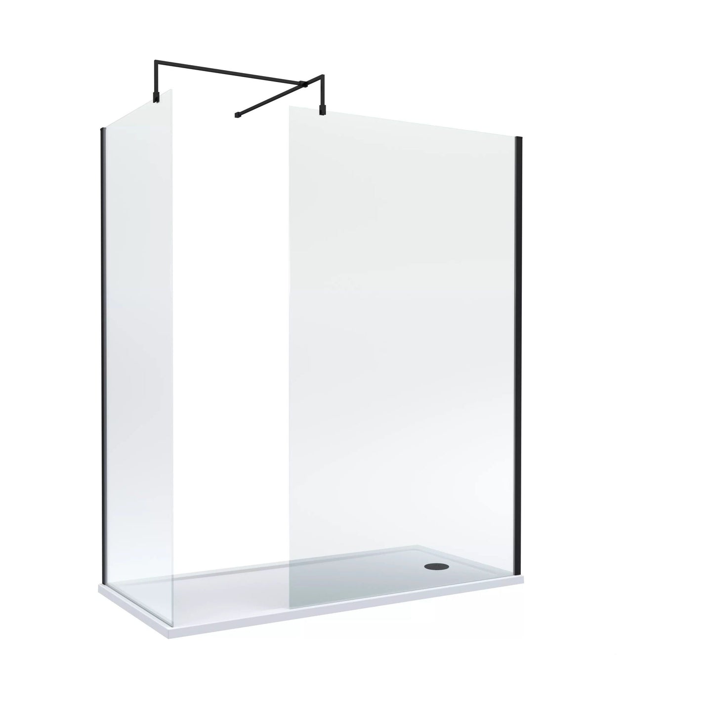 [BALW185011MB] Balterley 1700x700 Wetroom Screen, Tray & Waste - Cutout