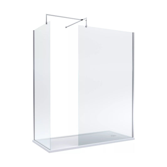 [BALW185011] Balterley 1700x700 Wetroom Screen, Tray & Waste - Cutout