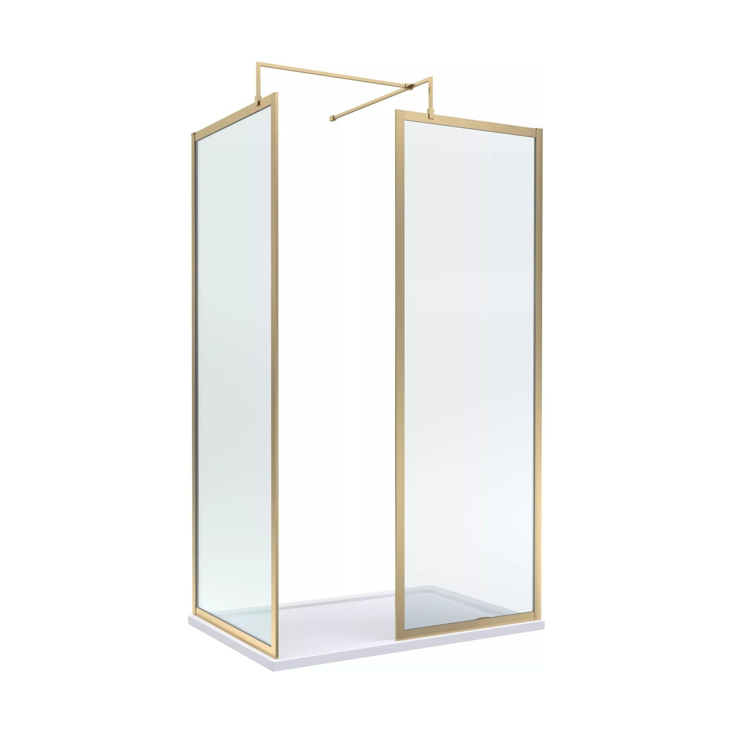 [BALW185013BB] Balterley 1200x800 Frame Wetroom Screen, Tray & Waste - Cutout