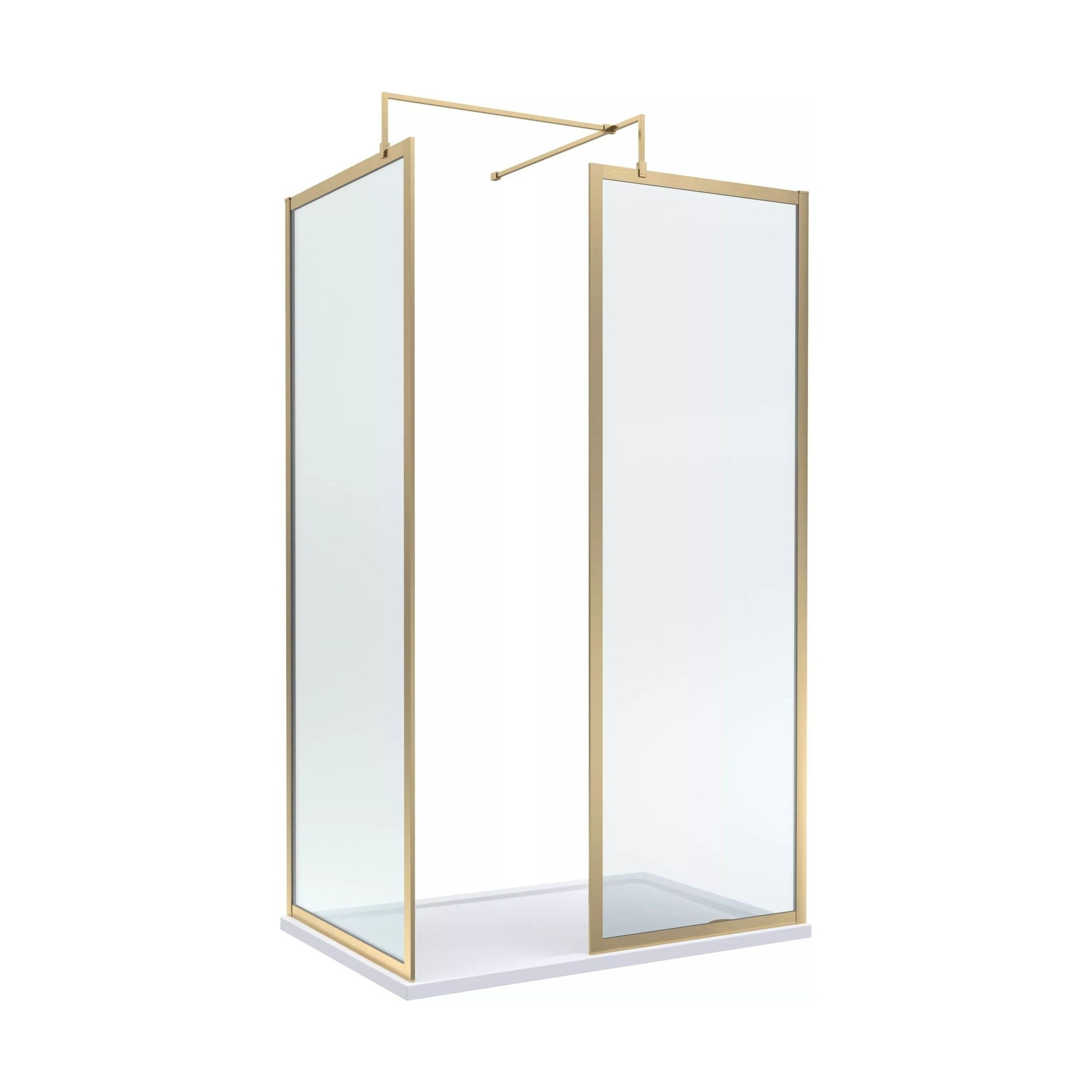[BALW185013BB] Balterley 1200x800 Frame Wetroom Screen, Tray & Waste - Cutout