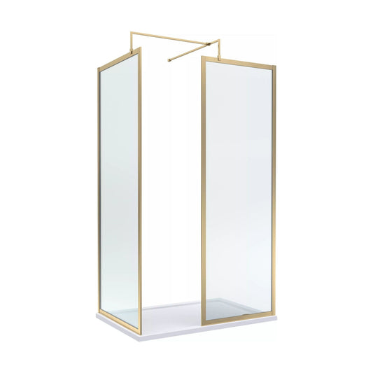 [BALW185013BB] Balterley 1200x800 Frame Wetroom Screen, Tray & Waste - Cutout