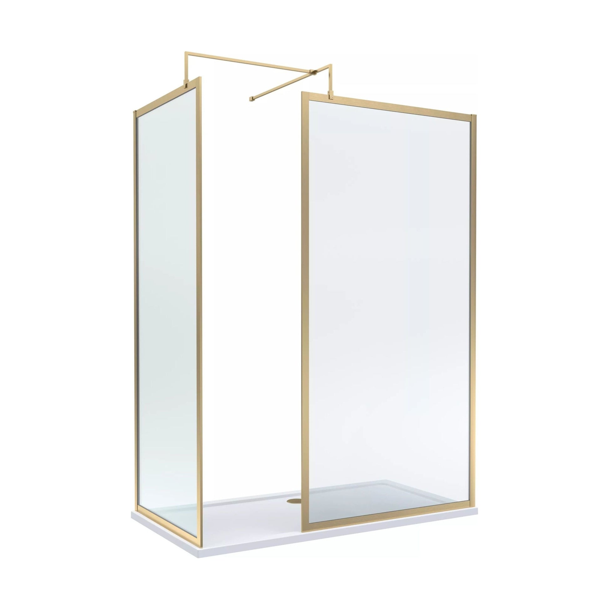 [BALW185016BB] Balterley 1500x700 Frame Wetroom Screen, Tray & Waste - Cutout
