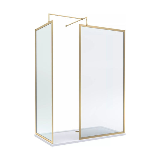 [BALW185016BB] Balterley 1500x700 Frame Wetroom Screen, Tray & Waste - Cutout