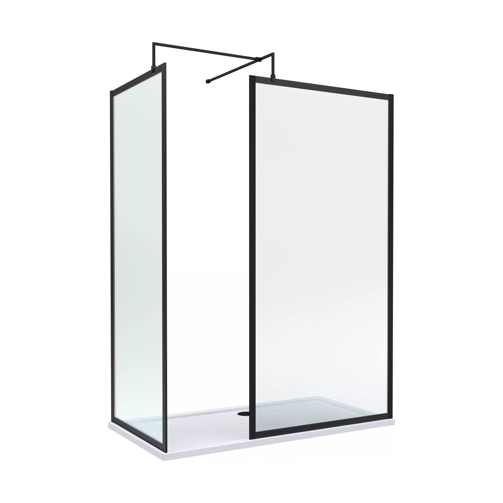[BALW185016MB] Balterley 1500x700 Frame Wetroom Screen, Tray & Waste - Cutout