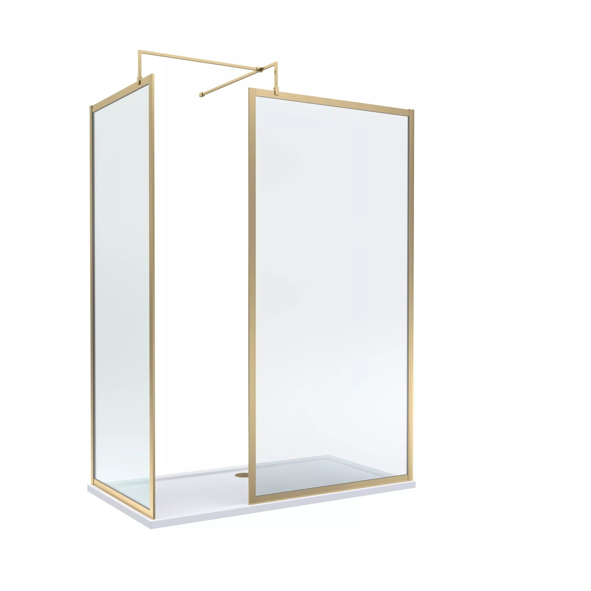 [BALW185018BB] Balterley 1600x700 Frame Wetroom Screen, Tray & Waste - Cutout