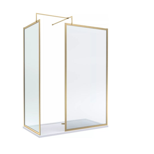 [BALW185018BB] Balterley 1600x700 Frame Wetroom Screen, Tray & Waste - Cutout