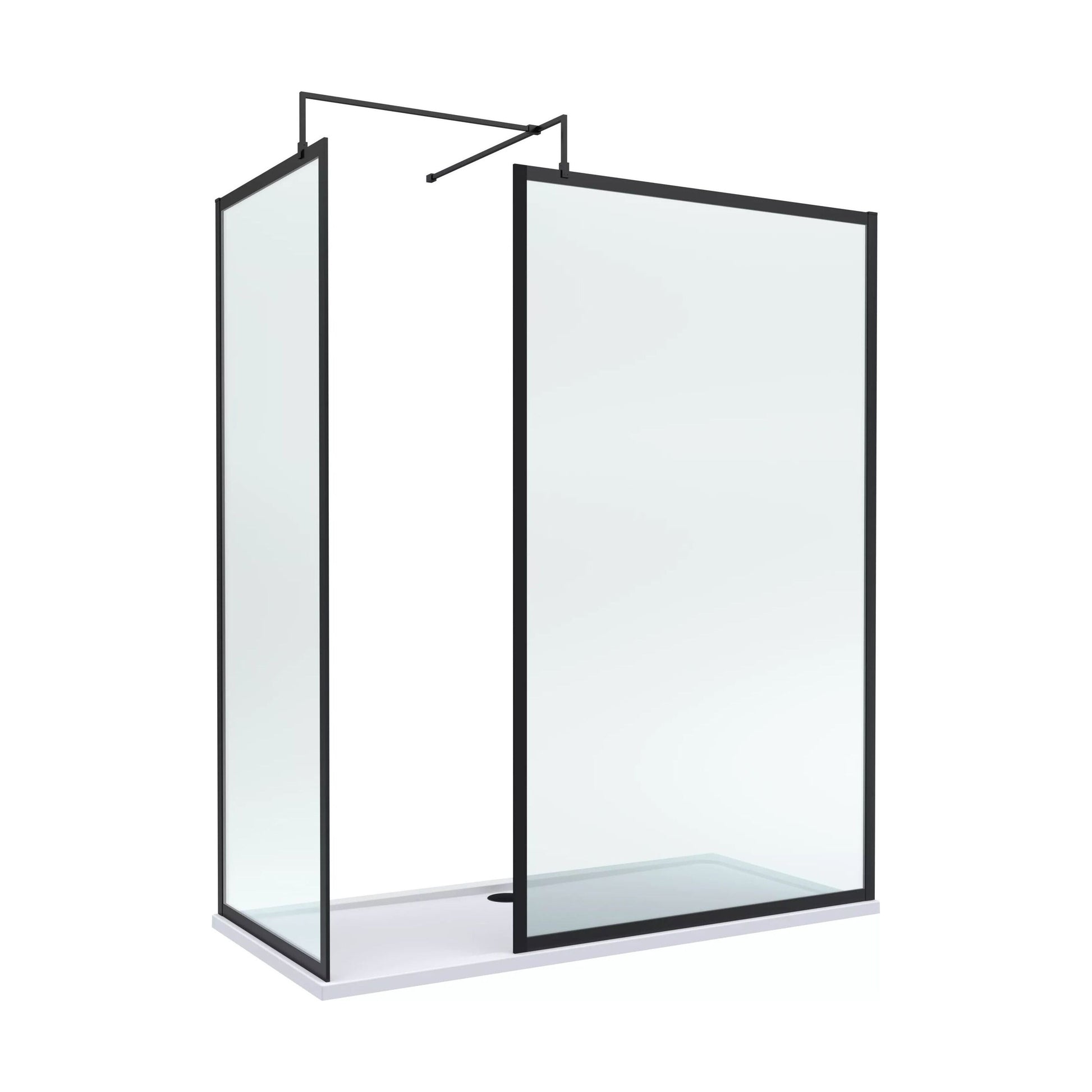 [BALW185020MB] Balterley 1700x700 Frame Wetroom Screen, Tray & Waste - Cutout
