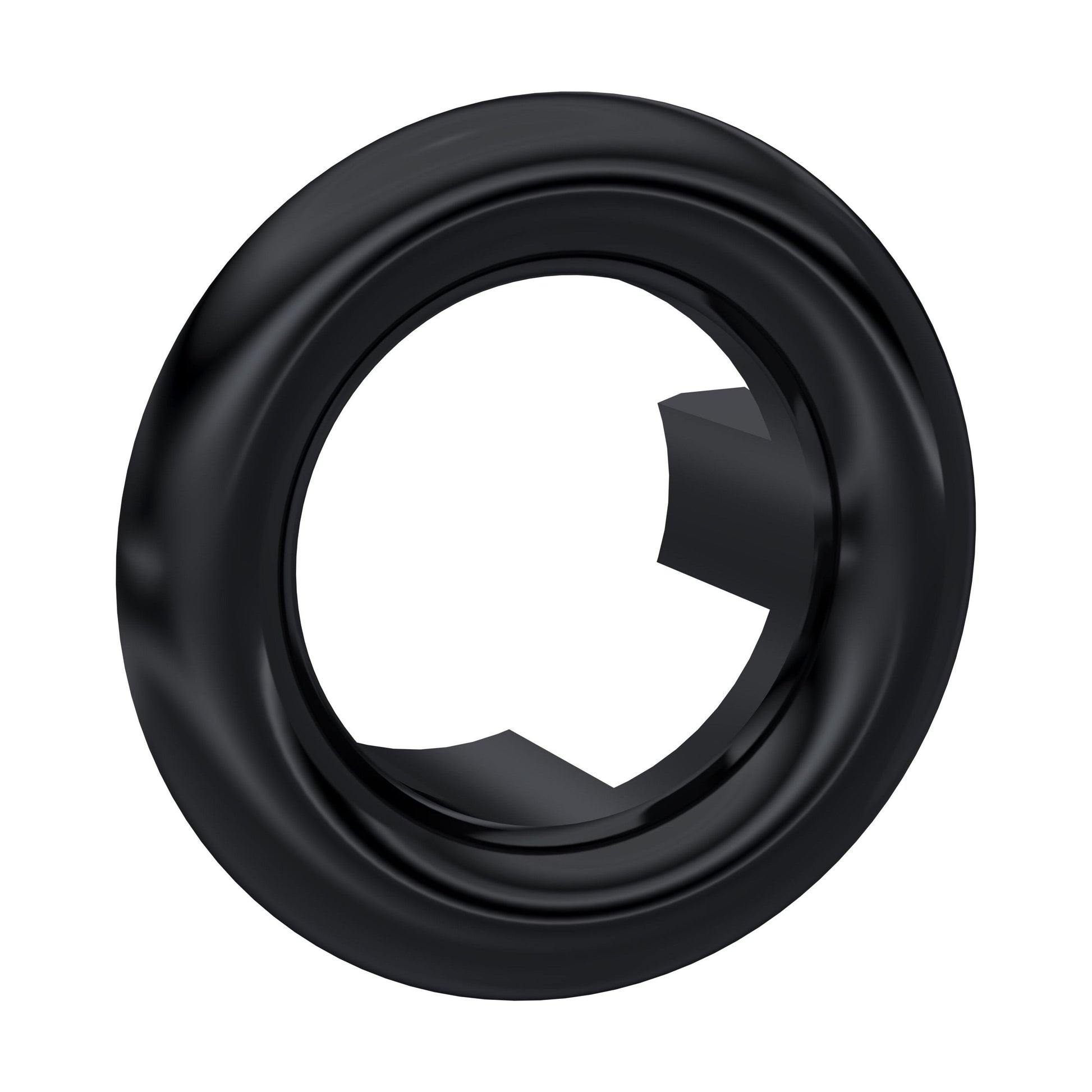 [BAOF02] Contemporary Ceramic Accessories Modern Round Basin Overflow Cover - Cutout
