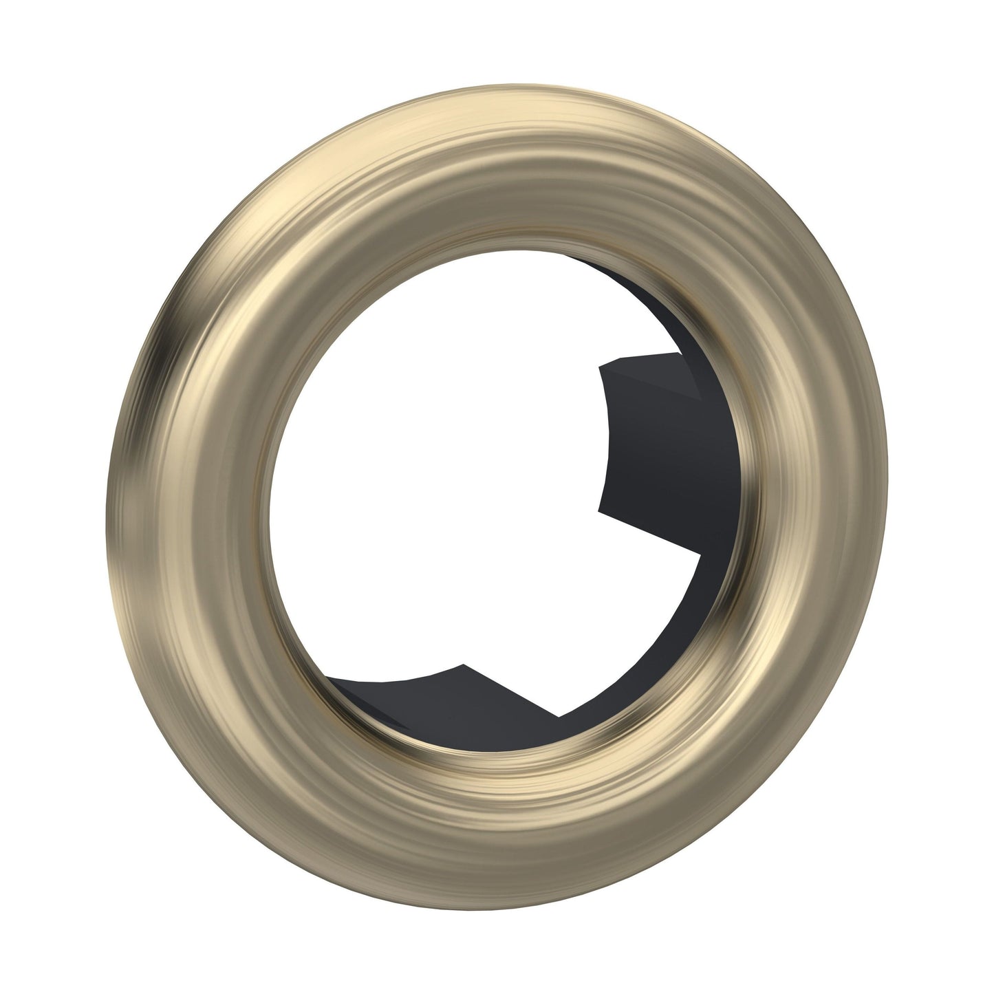 [BAOF03] Contemporary Ceramic Accessories Modern Round Basin Overflow Cover - Cutout