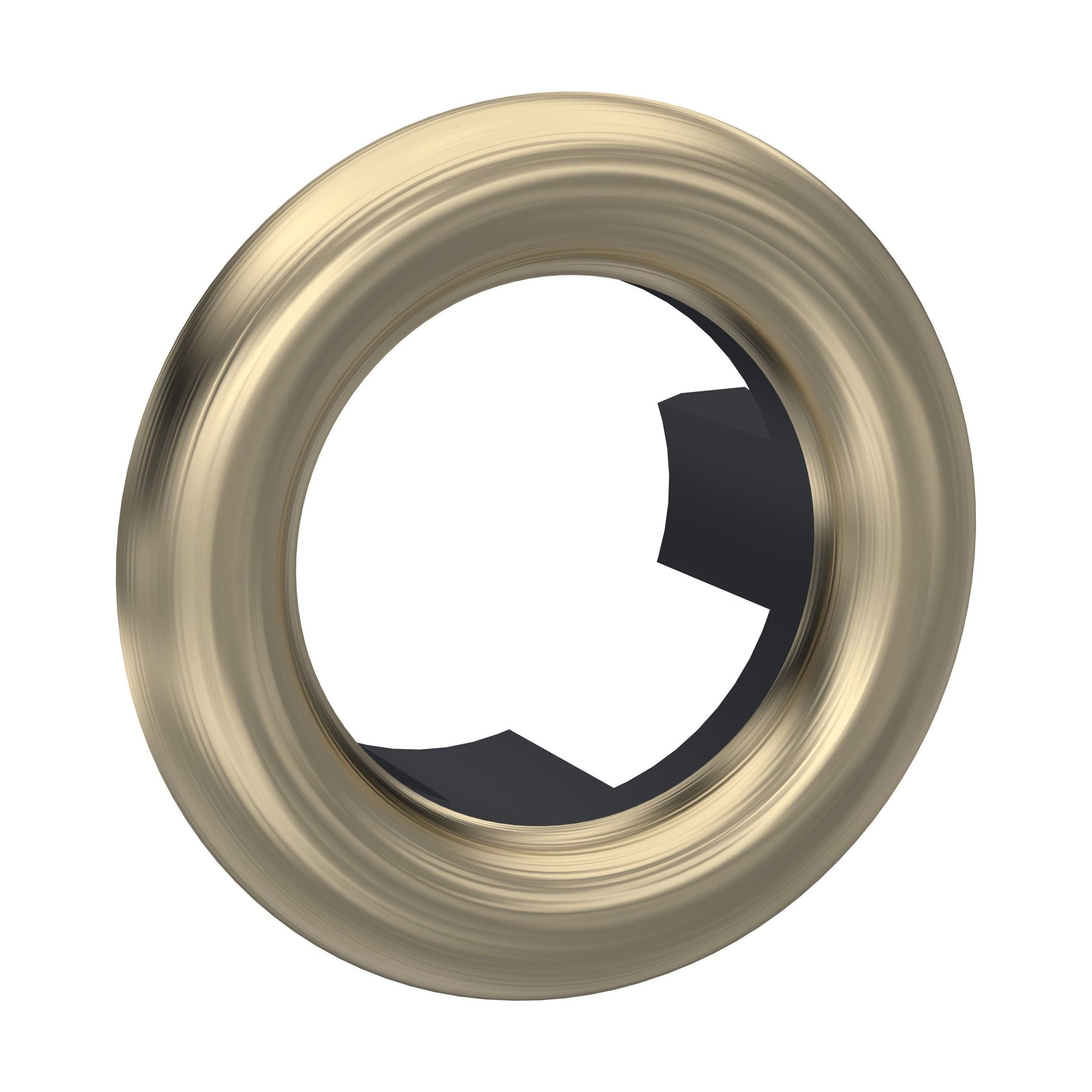 [BAOF03] Contemporary Ceramic Accessories Modern Round Basin Overflow Cover - Cutout