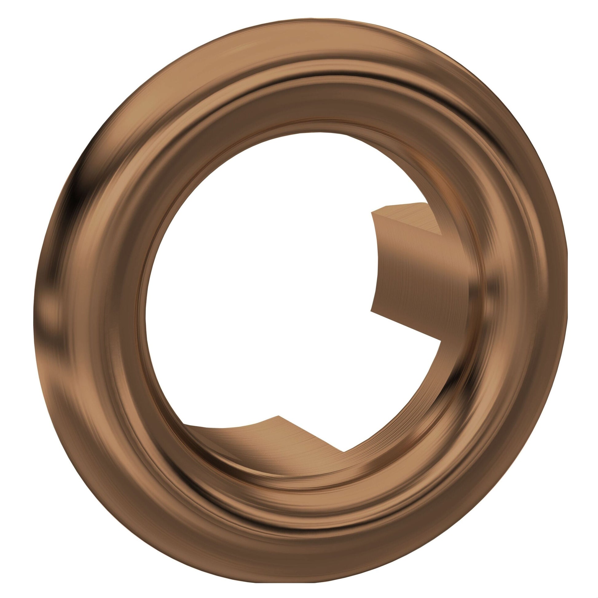 [BAOF15] Contemporary Ceramic Accessories Modern Round Basin Overflow Cover - Cutout