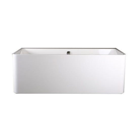 BC Designs Murali 1720mm Back To Wall Bath With Waste