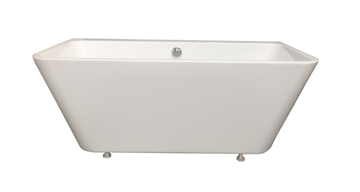 BC Designs Ancora 1500mm Back To Wall Bath With Waste
