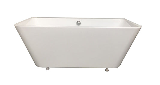 BC Designs Ancora 1600mm Back To Wall Bath With Waste