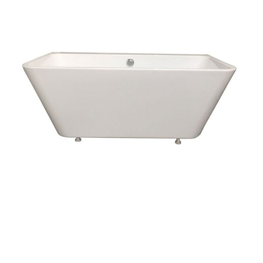 [BAS025S] 1700mm Back To Wall Bath With Waste - Cutout