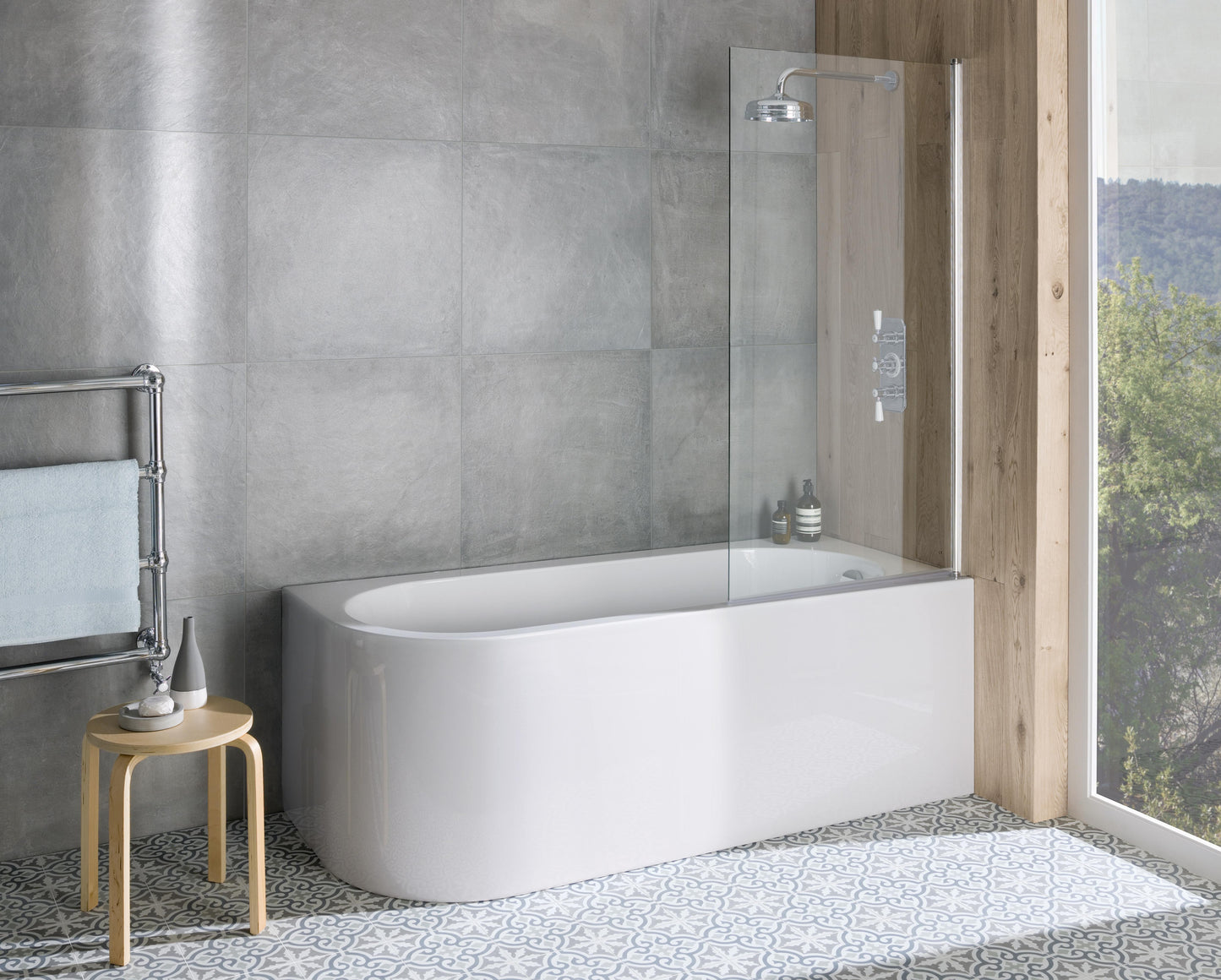 BC Designs Ancorner 1700mm Right-Hand Corner Bath