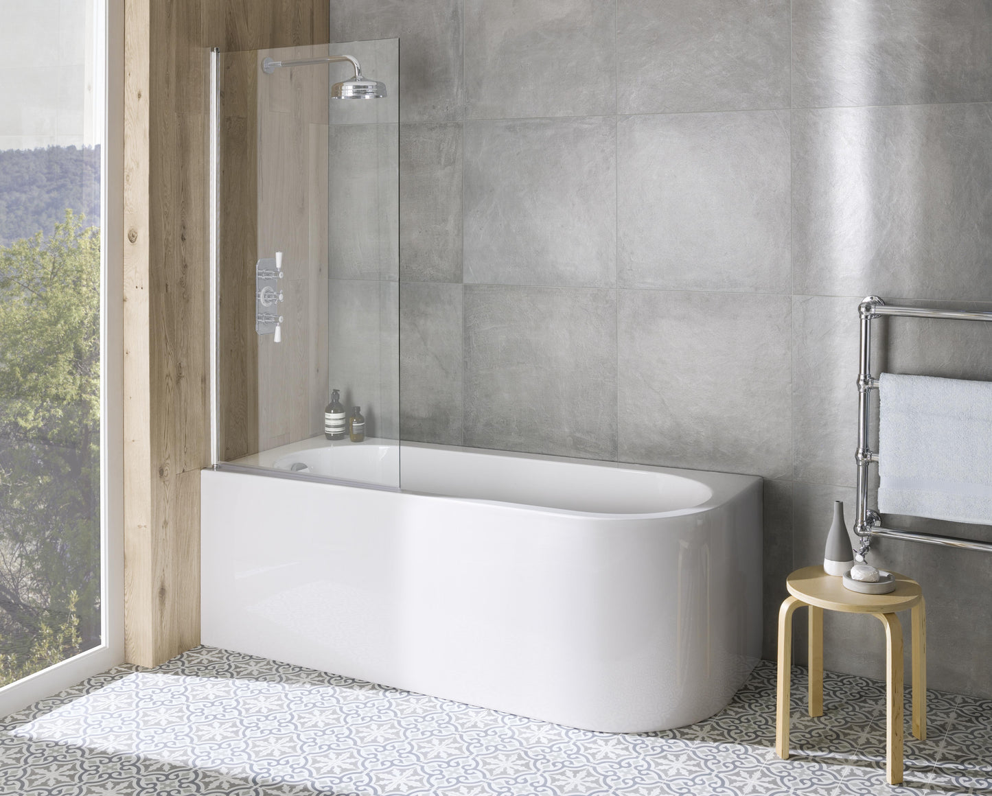 BC Designs Ancorner 1700mm Left-Hand Corner Bath