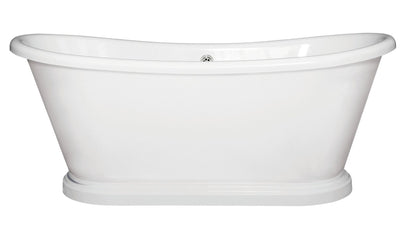 BC Designs Sanded 1700mm Boat Freestanding Bath