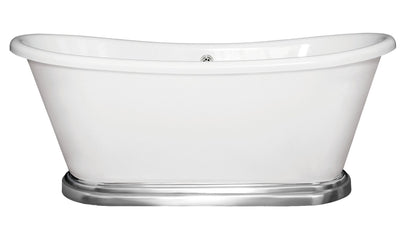BC Designs Aluminium 1700mm Boat Freestanding Bath