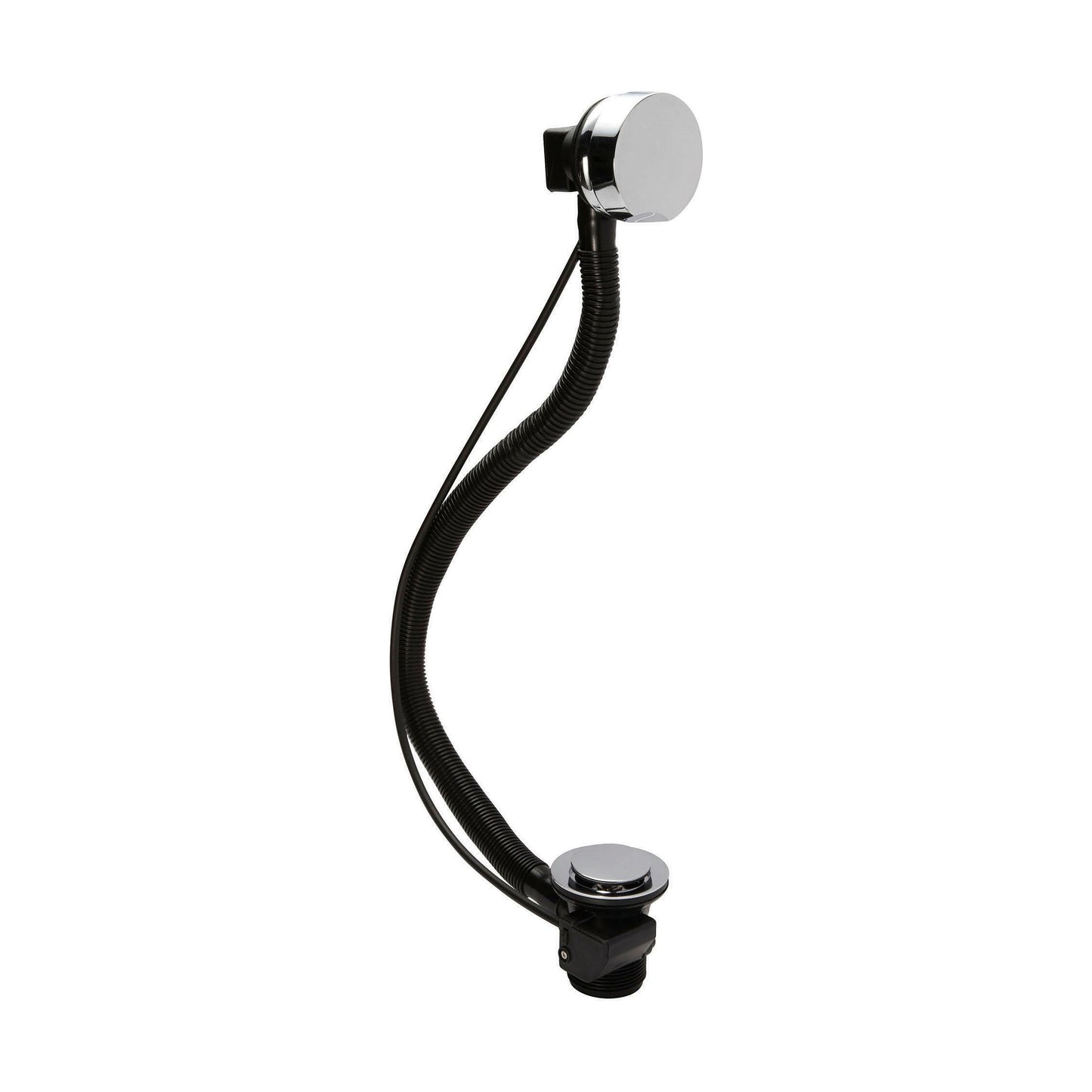 [BASB318] Economy Pop Up Bath Waste & Overflow for Baths up to 10mm Thick - Chrome - Cutout