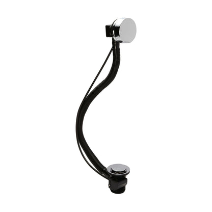 [BASB318] Economy Pop Up Bath Waste & Overflow for Baths up to 10mm Thick - Chrome - Cutout