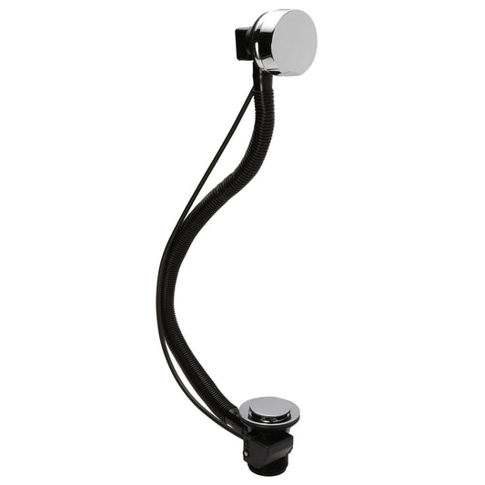 Economy Pop Up Bath Waste & Overflow for Baths up to 10mm Thick - Chrome