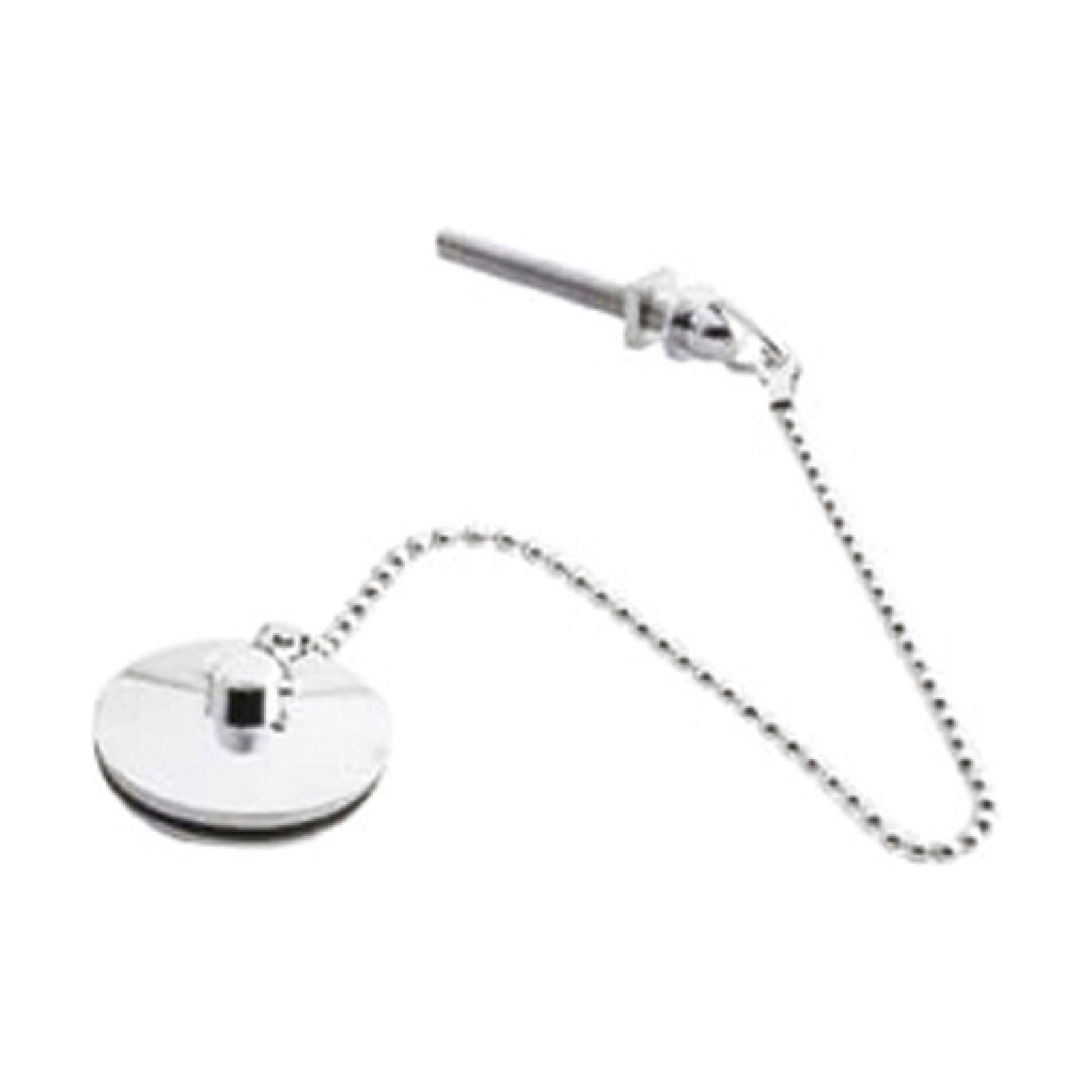 [BASB343] Balterley Basin Plug and Chain, Universal Fit for Standard Basins - Polished Chrome - Cutout