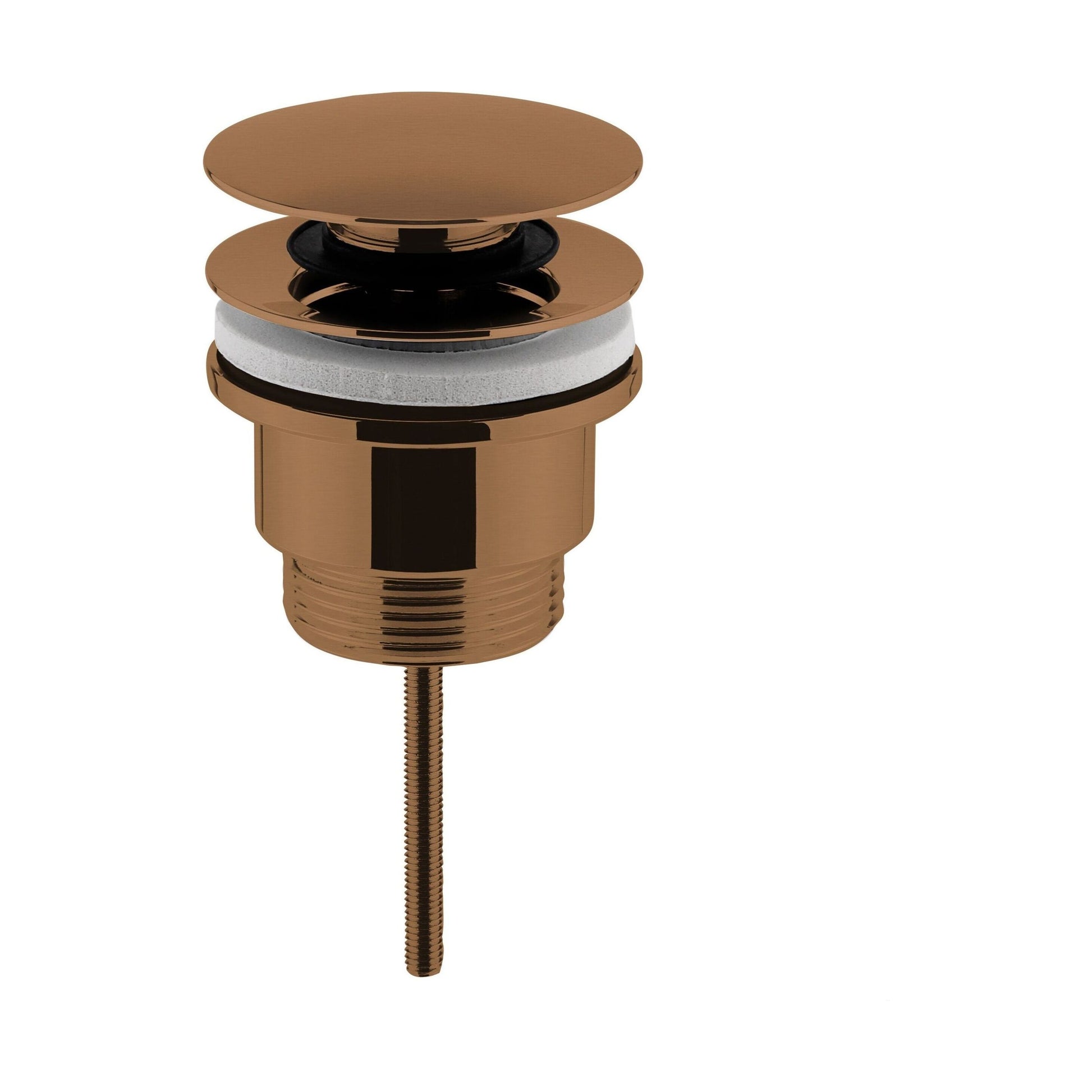[BASW1510] Universal Push Button Basin Waste - Brushed Bronze - Cutout