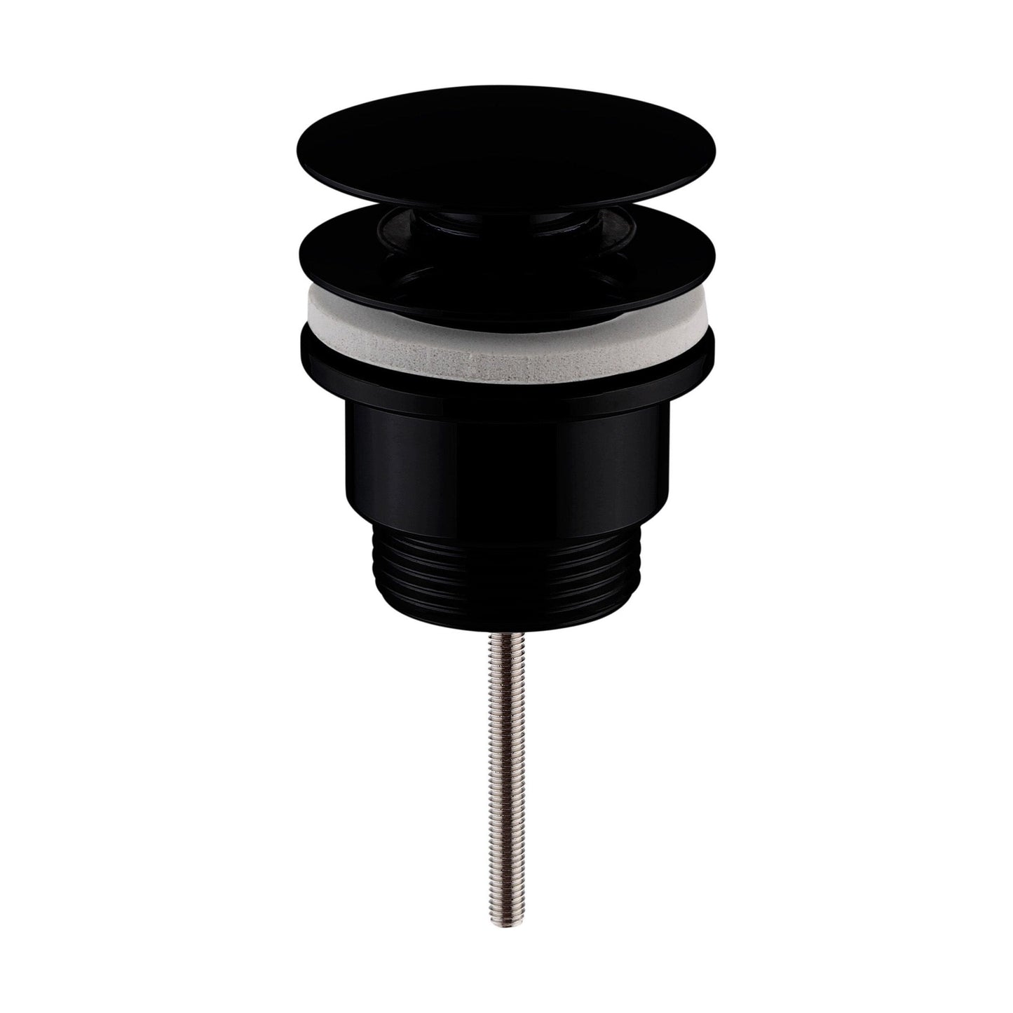 [BASW410] Contemporary Universal Round Push Button Basin Waste, Slotted & Unslotted - Choice of Finish - Cutout