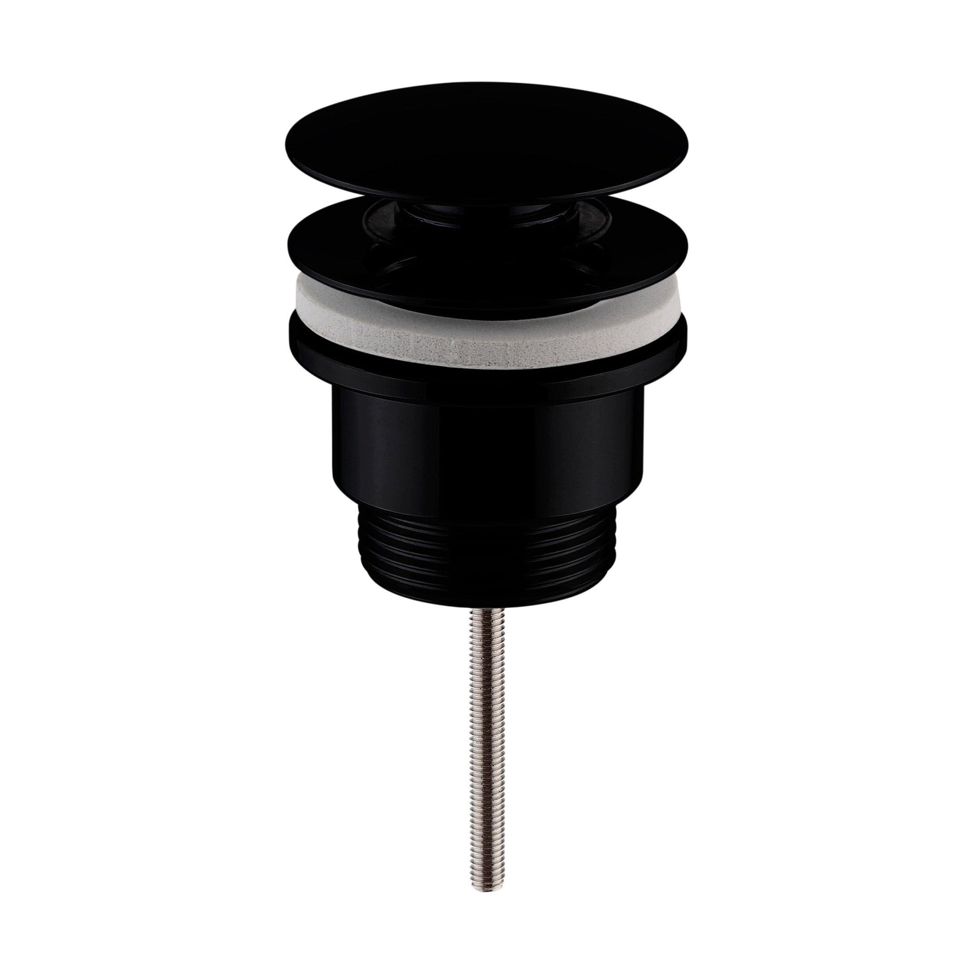 [BASW410] Contemporary Universal Round Push Button Basin Waste, Slotted & Unslotted - Choice of Finish - Cutout