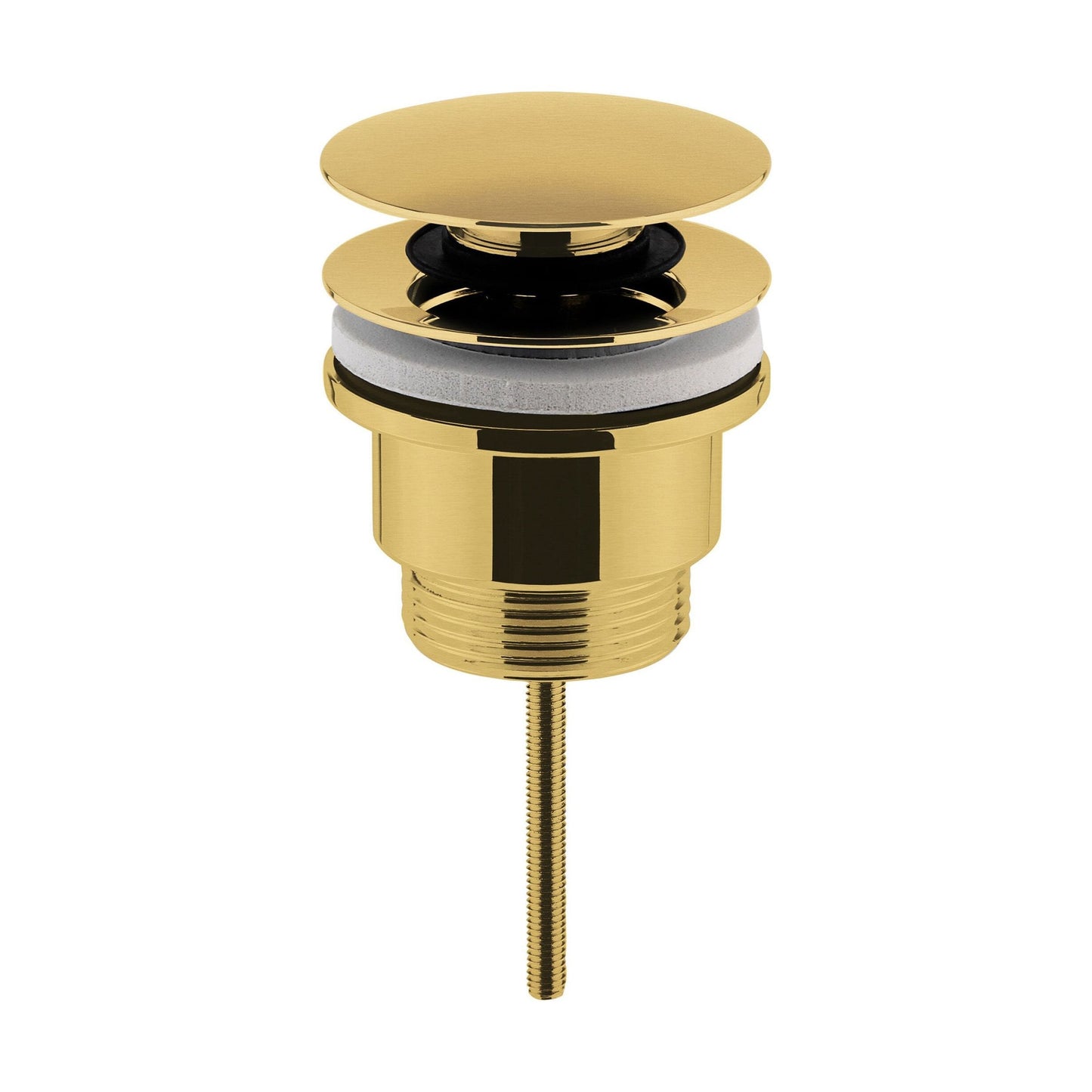 [BASW810] Contemporary Universal Round Push Button Basin Waste, Slotted & Unslotted - Choice of Finish - Cutout