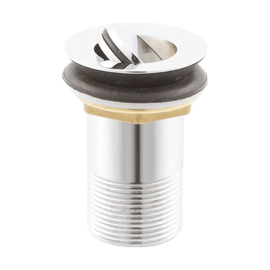 [BASWR02] Round Unslotted Flip Top Basin Waste - Chrome - Cutout