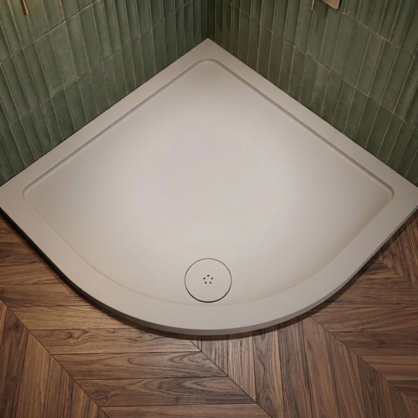 [BATW004] Contemporary Fast Flow Shower Tray Waste with Cover - Multiple Finishes (116x116x99mm) - Silo