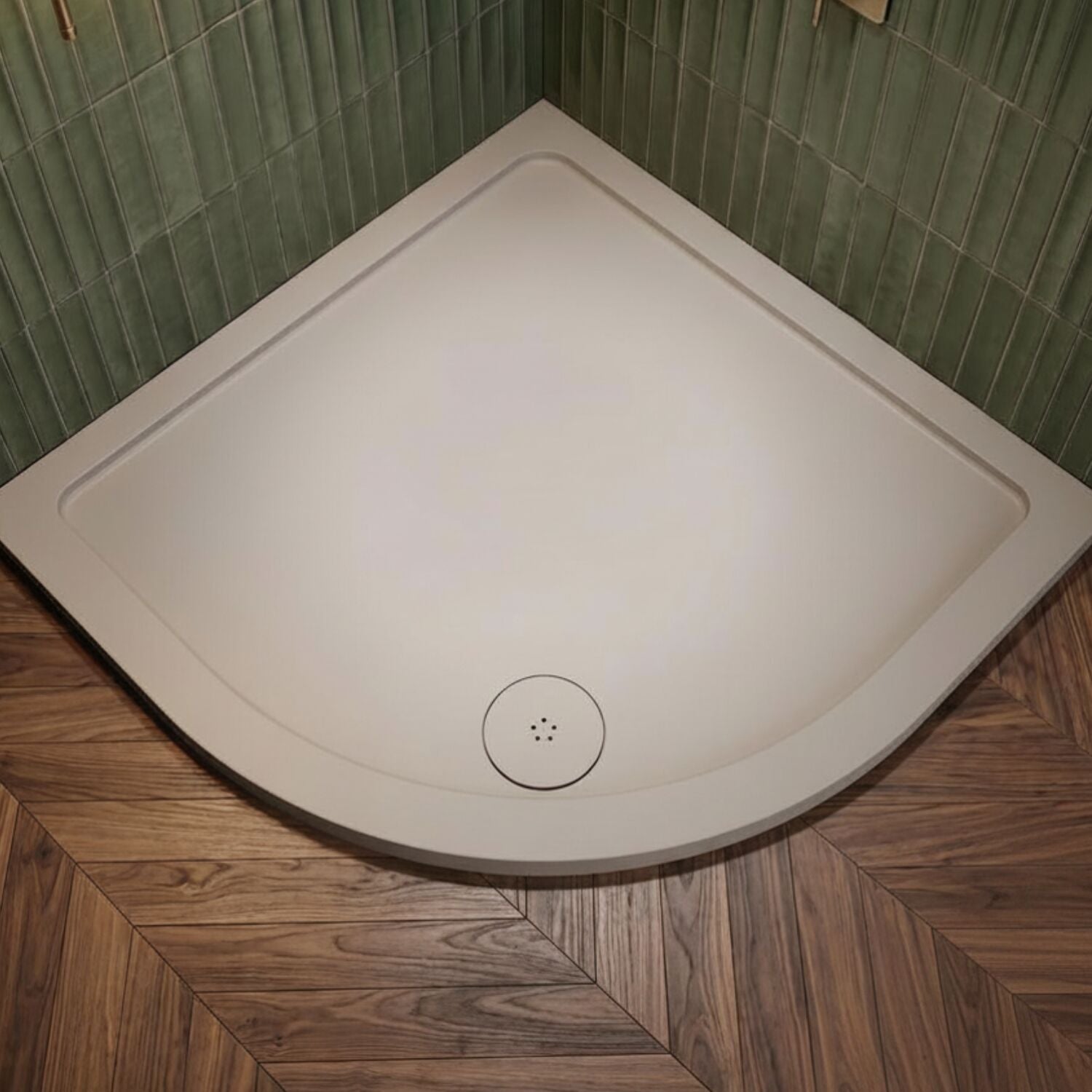 [BATW004] Contemporary Fast Flow Shower Tray Waste with Cover - Multiple Finishes (116x116x99mm) - Silo