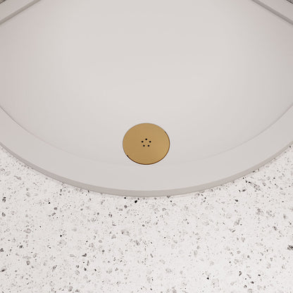 [BATW005] Contemporary Fast Flow Shower Tray Waste with Cover - Multiple Finishes (116x116x99mm) - Lifestyle 1
