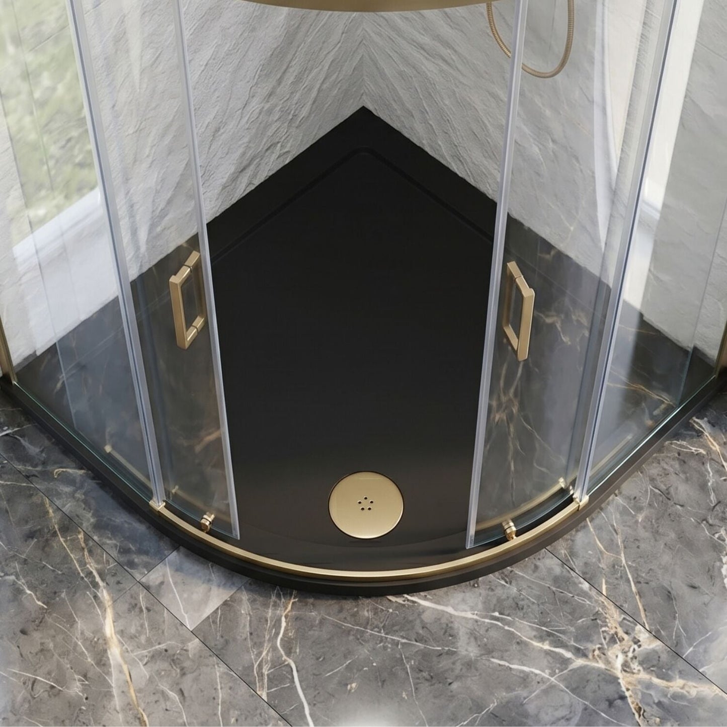 [BATW006] Contemporary Fast Flow Shower Tray Waste with Cover - Multiple Finishes (116x116x99mm) - Silo