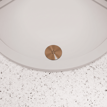 [BATW015] Contemporary Fast Flow Shower Tray Waste with Cover - Multiple Finishes (116x116x99mm) - Lifestyle 1