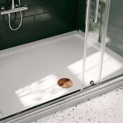 [BATW015] Contemporary Fast Flow Shower Tray Waste with Cover - Multiple Finishes (116x116x99mm) - Silo