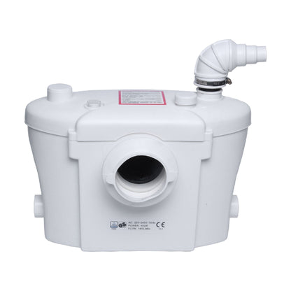 [BAWP400] Bathroom 4 Inlet Macerator Waste Pump System, 400W, 270 x 398 x 230mm, White - Cutout