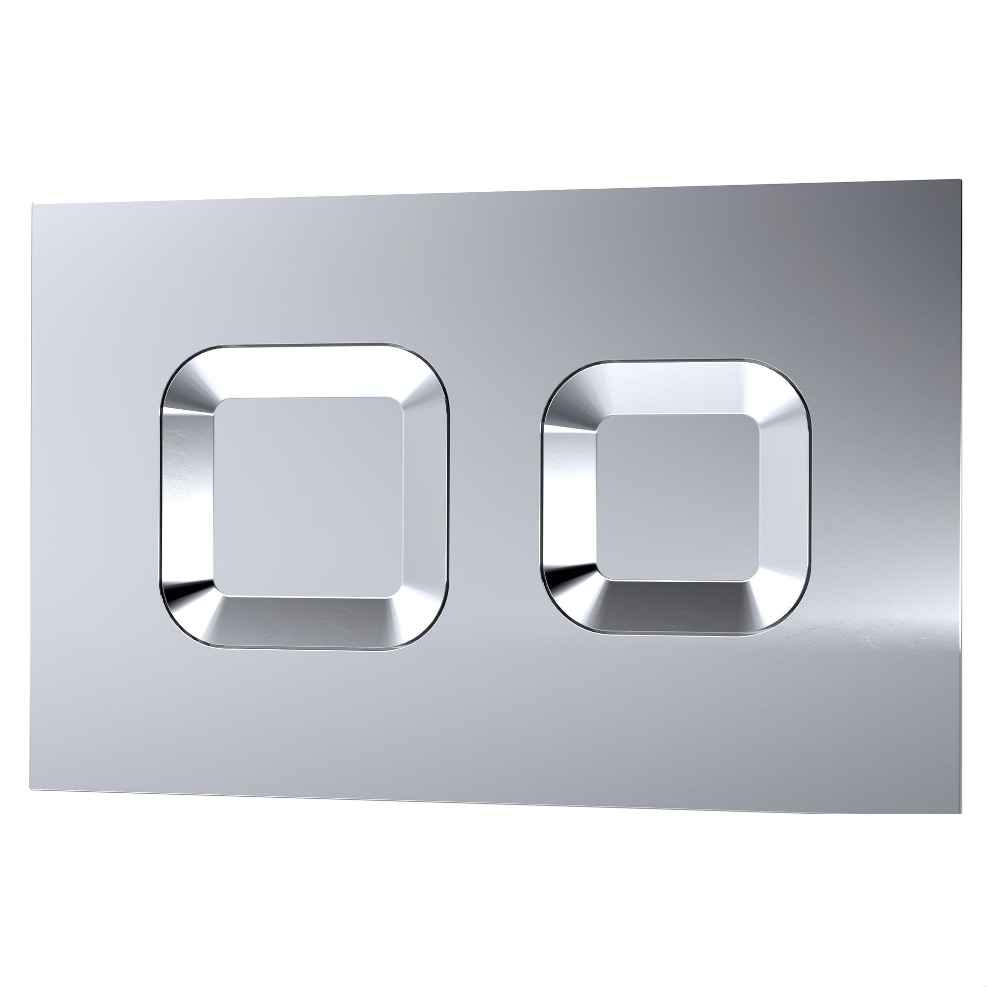 [BAXT009PS] Square Dual Flush Push Button - Cutout