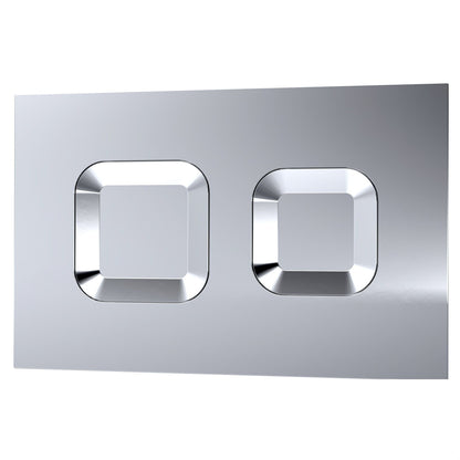 [BAXT009PS] Square Dual Flush Push Button - Cutout
