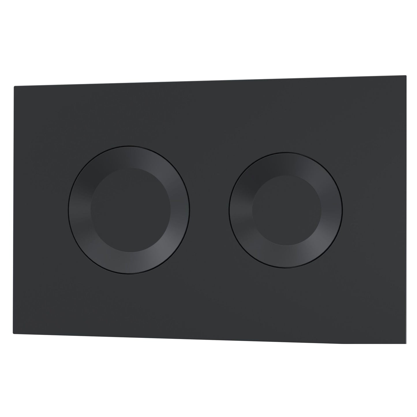 [BAXY009PR4] Round Dual Flush Push Button Black - Cutout