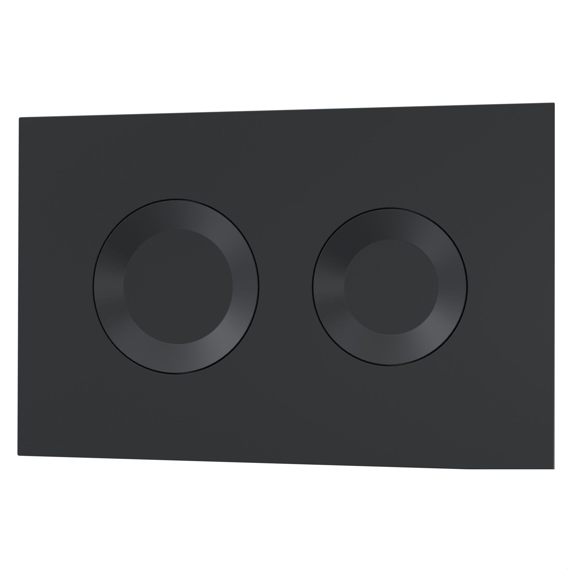[BAXY009PR4] Round Dual Flush Push Button Black - Cutout