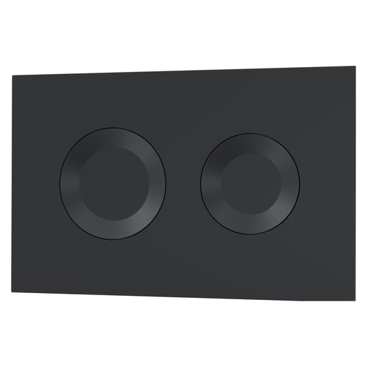 [BAXY009PR4] Round Dual Flush Push Button Black - Cutout