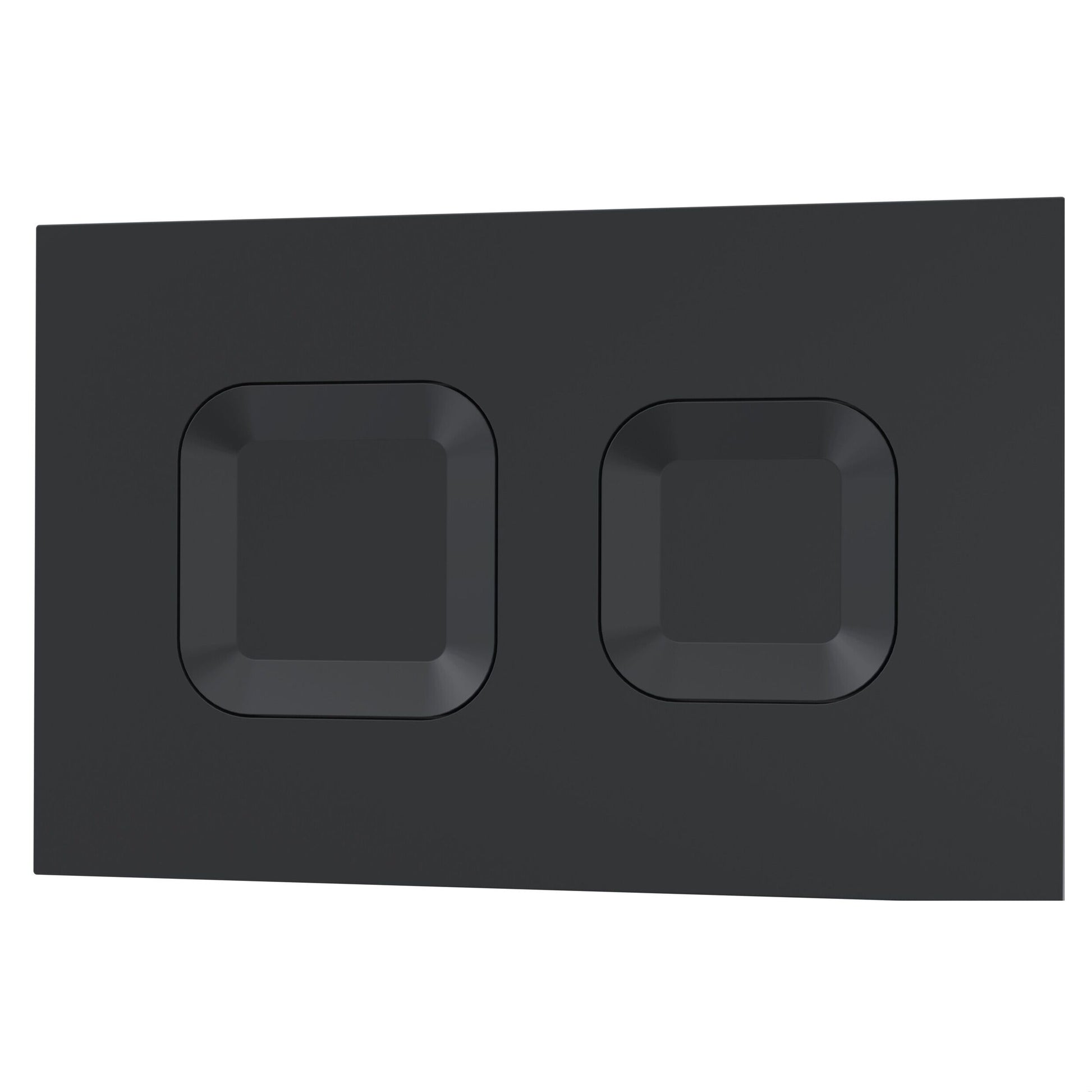 [BAXY009PS4] Square Dual Flush Push Button Black - Cutout