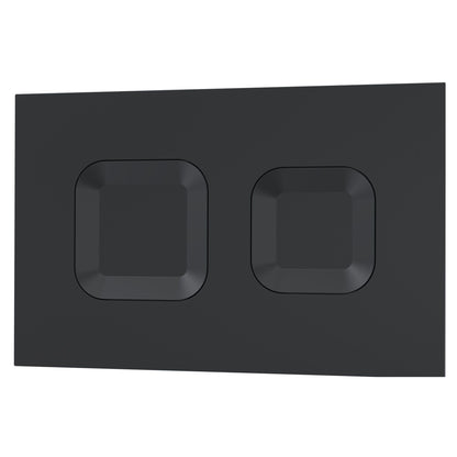 [BAXY009PS4] Square Dual Flush Push Button Black - Cutout