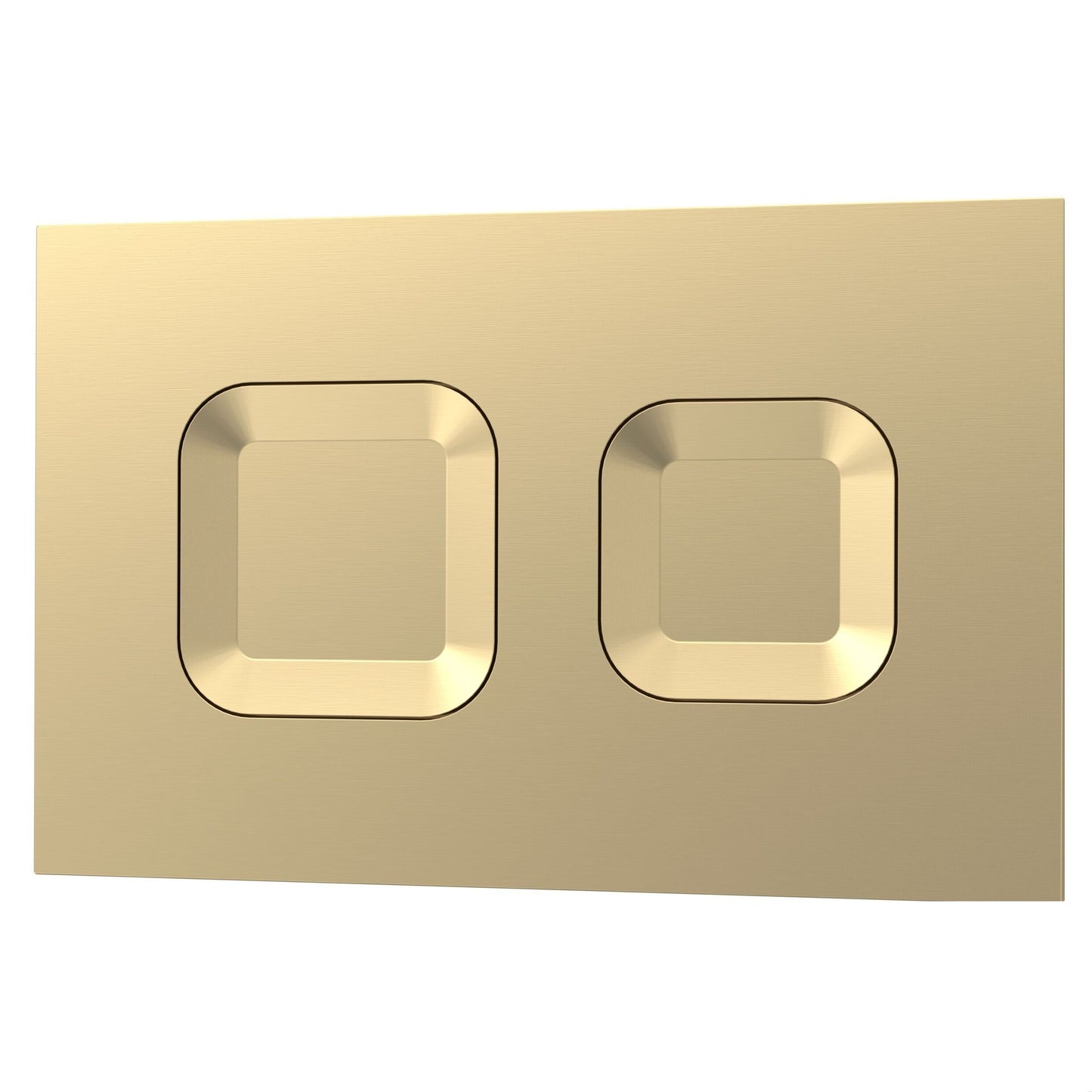 [BAXY009PS8] Square Dual Flush Push Button Brass - Cutout