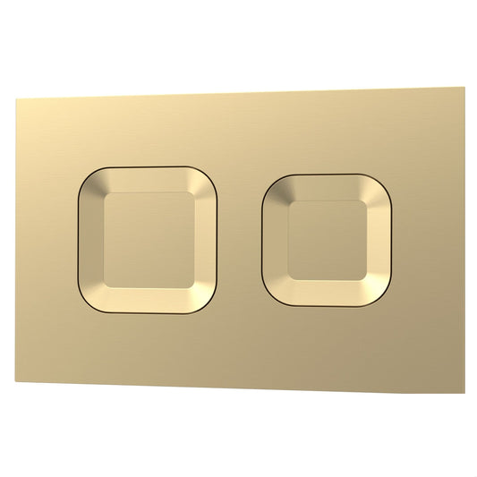 [BAXY009PS8] Square Dual Flush Push Button Brass - Cutout