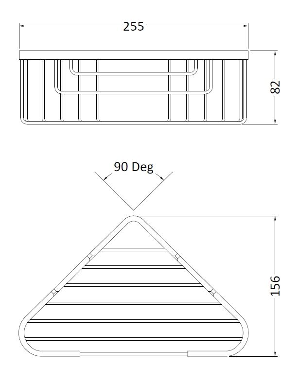 Bayswater Deep Corner Basket