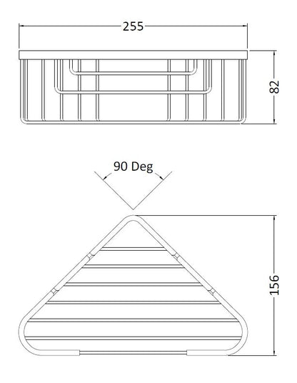 Bayswater Deep Corner Basket